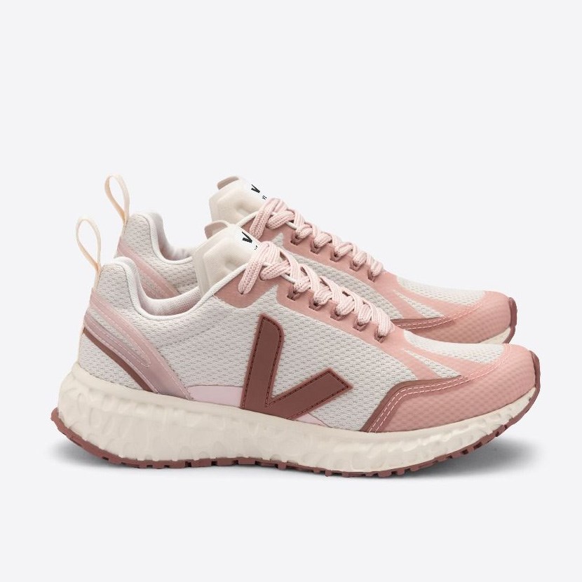 Veja Condor Mesh Natural Naisten Kengät Valkoinen/Koralli (N98A68)